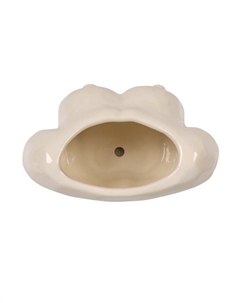 Горшок для цветов «Грудь» с поддоном, керамический, 300 мл, 14×9×9 см, белый Take it easy