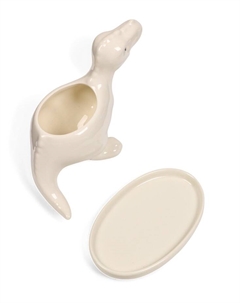 Горшок для цветов «Тирекс», керамический, 110 мл, 14×6.5×11 см, с поддоном, белый Take it easy