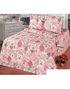 Постельное белье Лоскутная мозаика 120 (розовый) Артпостель