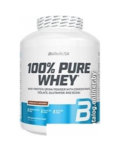 Протеин комплексный 100% Pure Whey (клубника, 2270 г) Biotech usa