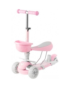Трехколесный самокат Bubble KB05D (розовый) Ricos