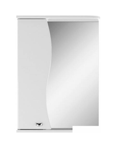 Шкаф с зеркалом Волна 50 (левый) Айсберг