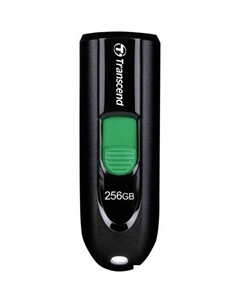 USB Flash JetFlash 790C 256GB (черный/зеленый) Transcend