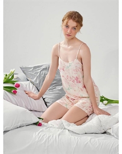 Комплект для дома женский розовый с цветочным принтом Mark formelle