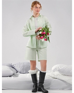 Комплект женский зеленый в полоску Mark formelle