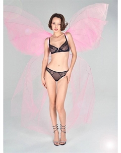 Бюстгальтер женский черный из мягкой сеточки Mark formelle