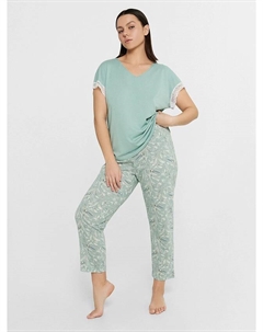 Комплект женский зеленый с принтом Mark formelle