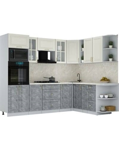 Кухонный гарнитур Интерлиния Мила Шато 1.88x2.6 ВТ PR