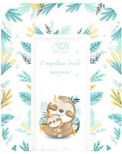Пеленальный матрас Fantasy Green 58x71 Sweet baby