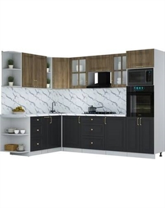 Кухонный гарнитур Интерлиния Мила Шато 1.88x2.8 ВТ LV