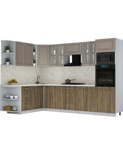 Кухонный гарнитур Интерлиния Мила Шато 1.88x3.0 ВТ LV