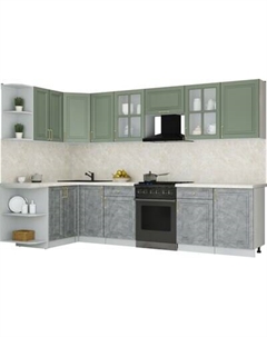 Кухонный гарнитур Интерлиния Мила Шато 1.5x3.1 LV