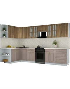 Кухонный гарнитур Интерлиния Мила Шато 1.7x3.4 LV