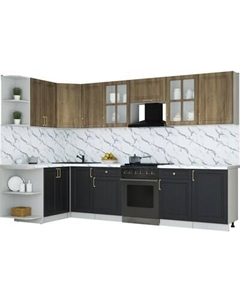 Кухонный гарнитур Интерлиния Мила Шато 1.5x3.1 LV