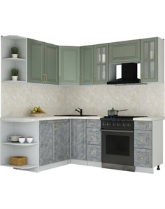 Кухонный гарнитур Интерлиния Мила Шато 1.7x2.1 LV