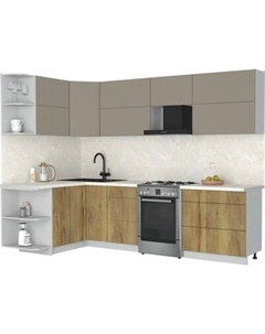 Кухонный гарнитур Интерлиния Мила Матте 1.5x2.8 Б