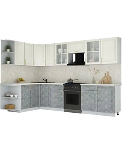 Кухонный гарнитур Интерлиния Мила Шато 1.7x3.1 LV