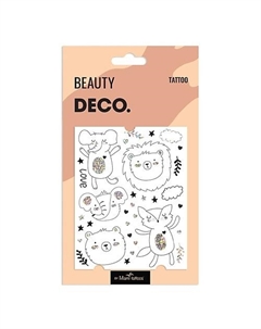 Татуировка для тела CARTOON by Miami tattoos переводная Lion`s friends Deco.