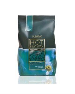 Воск горячий (пленочный) в гранулах для депиляции Natura Азулен 1000 Italwax
