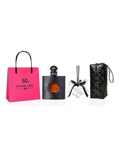 Парфюмерный набор Black Opium +Ароматическая подвеска+Аксессуар Yves saint laurent