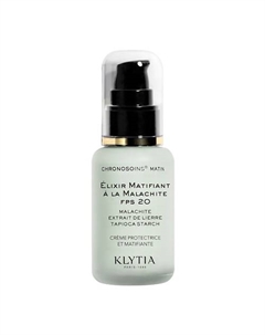 Крем-основа под макияж защитный матирующий SPF 20 Skin Care Elixir Matifiant A La Malachite 50 Klytia