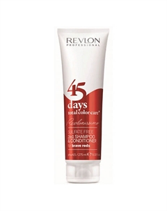 Кондицирующий шампунь 45 Days Brave Reds Revlon