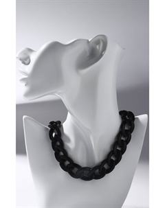 Колье «Цепь» диагональ, цвет чёрный, 45см Qf