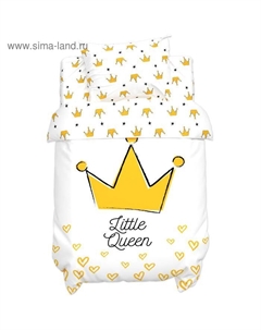 Постельное бельё ясельное «» Little queen, бязь Крошка я