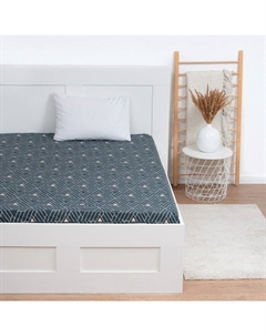 Простыня на резинке 1.5-спальная «» Illusion, 160×200+25 см, бязь Этель