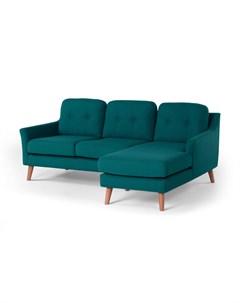 Угловой диван olly зеленый 204x83x132 см Myfurnish