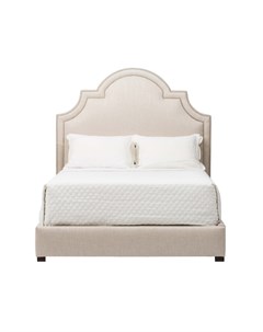 Мягкая кровать haute art бежевый 190x140x215 см Myfurnish