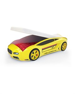 Кровать машина карлсон roadster ауди с подъемным механизмом желтый 105x49x174 см Magic cars