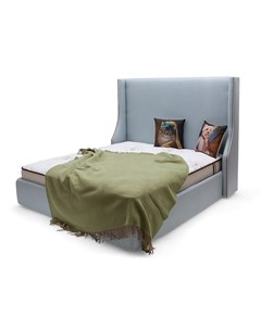 Мягкая кровать aby lux 180 200 серый 206 0x130x212 см Myfurnish