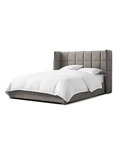Мягкая кровать cube 140 200 серый 160x100x215 см Myfurnish