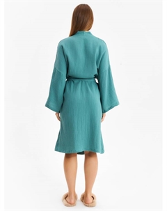 Халат домашний женский Basic, размер 48-50, зелёный Kaftan