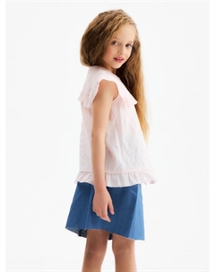 Блузка для девочки,, розовая, рост 128 см Minaku