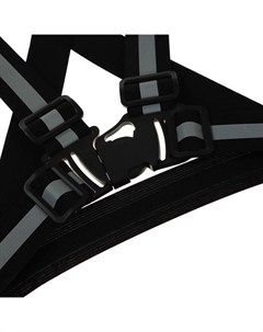 Жилет сигнальный, с наплечными лямками, регулируемый размер, чёрный Torso