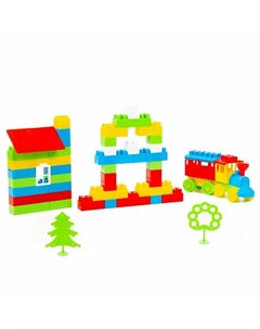 Конструктор «Строитель средний», 95 деталей Полесье