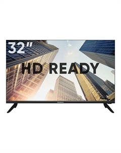 Телевизор Soundmax SM-LED32M14, 32", 1366x768, DVB-T/T2/C, HDMI 1, USB 1, чёрный