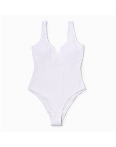 Купальник женский слитный фактурный, размер 48, белый Minaku