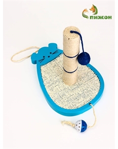 Комплекс для кошек с сизалевой когтеточкой ии шариком, микс цветов Пижон