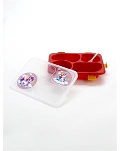 Ланч - бокс с 4 секциями «Единорог», 23×17×5.5 см, розовый Сима-ленд