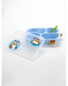 Ланч - бокс с 4 секциями «Корги», 23×17×5.5 см Сима-ленд