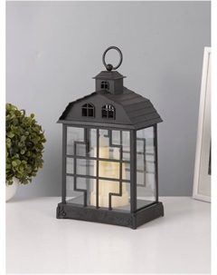 Светодиодная свеча в подсвечнике «Дом со свечами», LED-ночник, 1.5 Вт, 3×ААА, 11×18×30 см Risalux