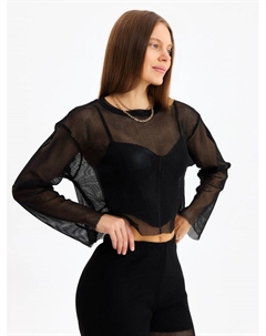 Костюм женский (лонгслив, брюки) : Casual Collection, размер 42, чёрный Minaku