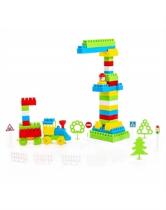 Конструктор «Строитель», 363 детали Полесье