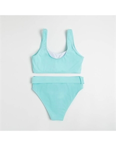 Купальник раздельный с поясом женский, цвет мятный, размер 42 Minaku