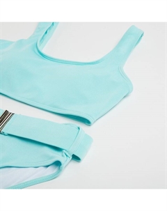 Купальник раздельный с поясом женский, цвет мятный, размер 44 Minaku