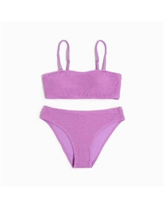 Купальник женский раздельный однотонный цвет фиолетовый, размер 42 Minaku