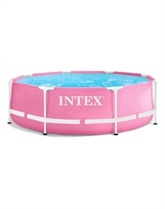 Бассейн каркасный Pink Frame Pool 28290NP, 244×76 см, розовый, круглый Intex